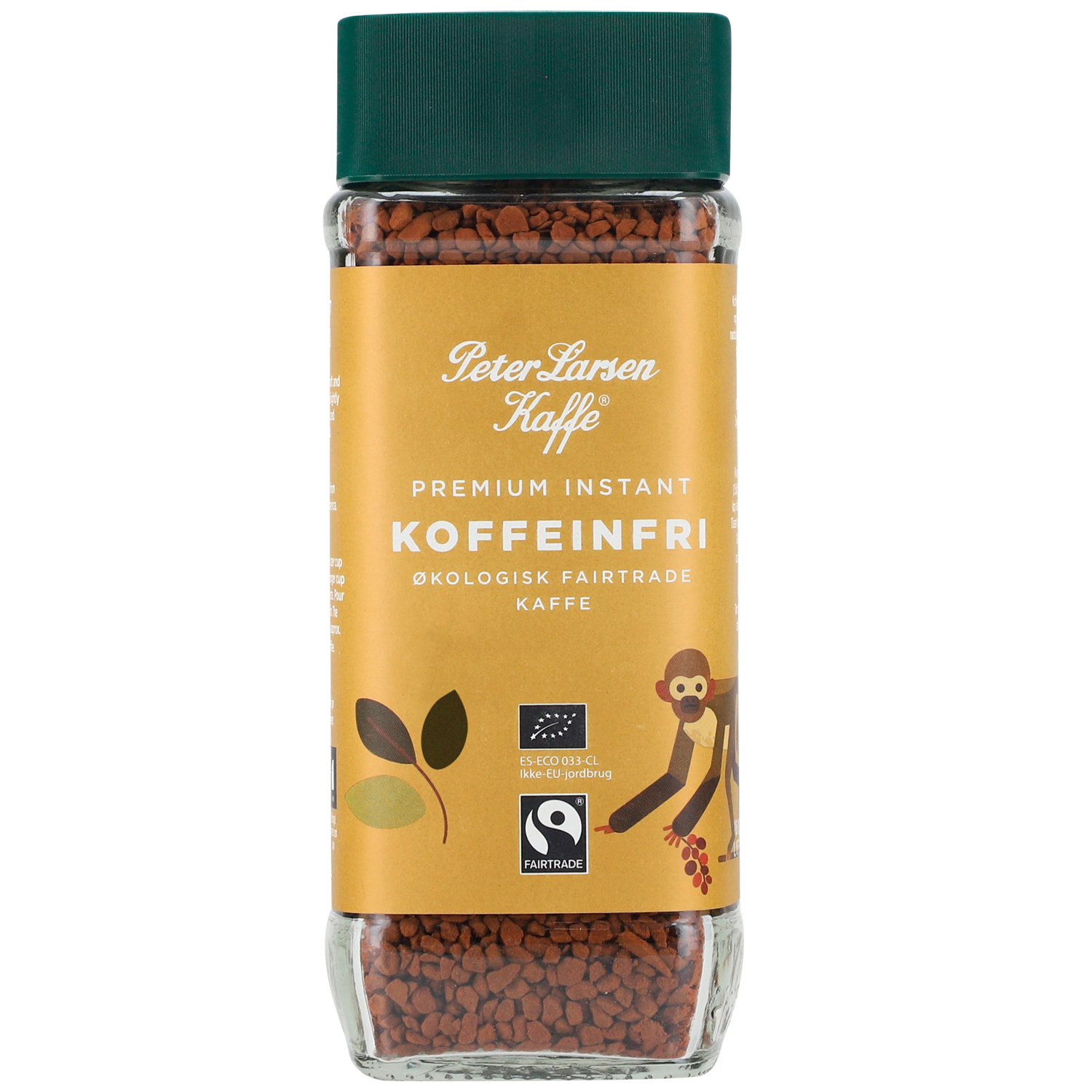 KOFFEINFRI ØKOLOGISK FAIRTRADE INSTANT 100G