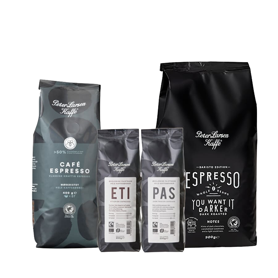 ESPRESSO MIX KAFFEPAKKE - HELBØNNER